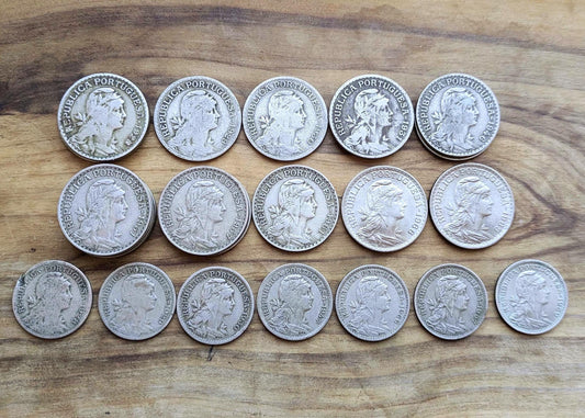 1/2 and 1 Portuguese Escudos - Choose by Denomination and Date! - Beautiful Design, Simple - Low Mintage Portuguese Coin