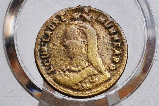 1897 Queen Victoria Jubilee Play Medal - Great Condition - L. CHR. Lauer Token - 3 Pence Reverse - Historical Medal -