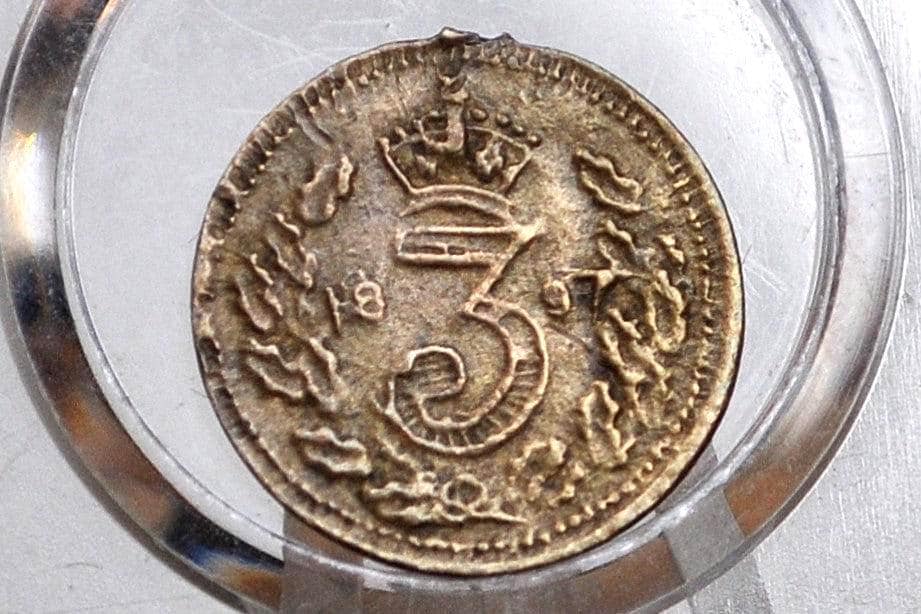 1897 Queen Victoria Jubilee Play Medal - Great Condition - L. CHR. Lauer Token - 3 Pence Reverse - Historical Medal -