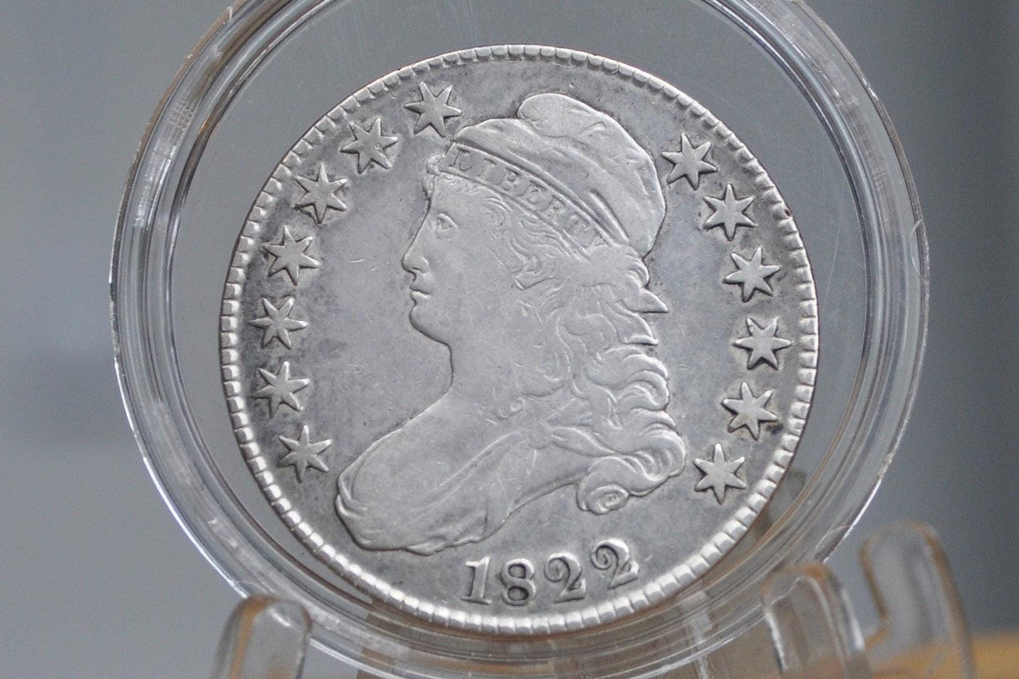 1822 Capped Bust Half Dollar - Very Fine / VF+ - Affordable Price - 1822 Half Dollar US Half Dollar 1822, Rare Early Half, Low Mintage