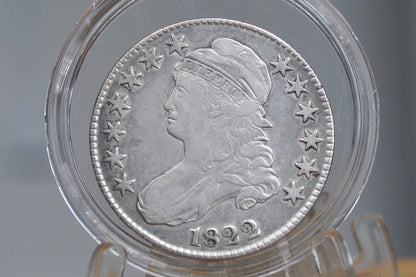 1822 Capped Bust Half Dollar - Very Fine / VF+ - Affordable Price - 1822 Half Dollar US Half Dollar 1822, Rare Early Half, Low Mintage