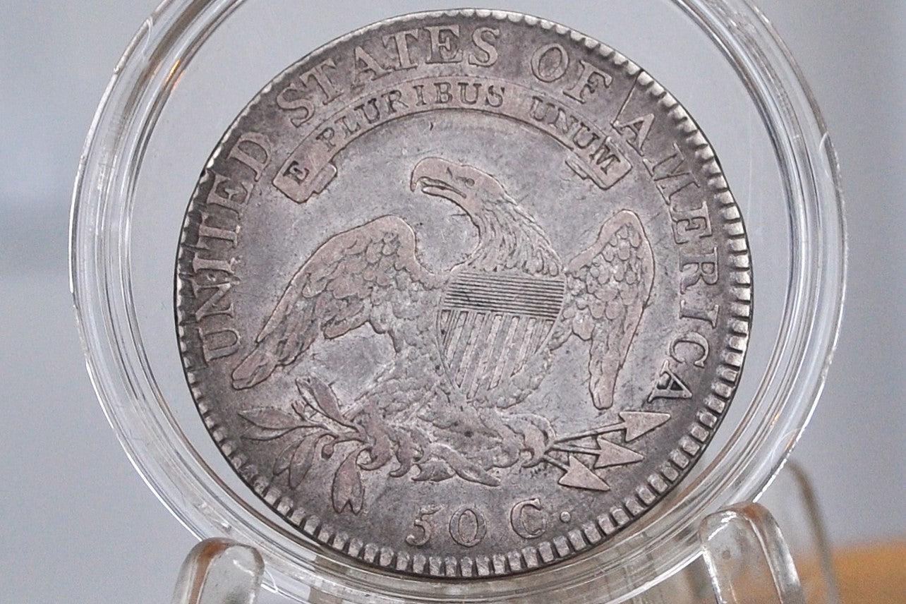 1818 Capped Bust Half Dollar - XF Detail, Some Scratches - 1818 Half Dollar US Half Dollar 1818 Early American Coin, Better Date! Low Mintag