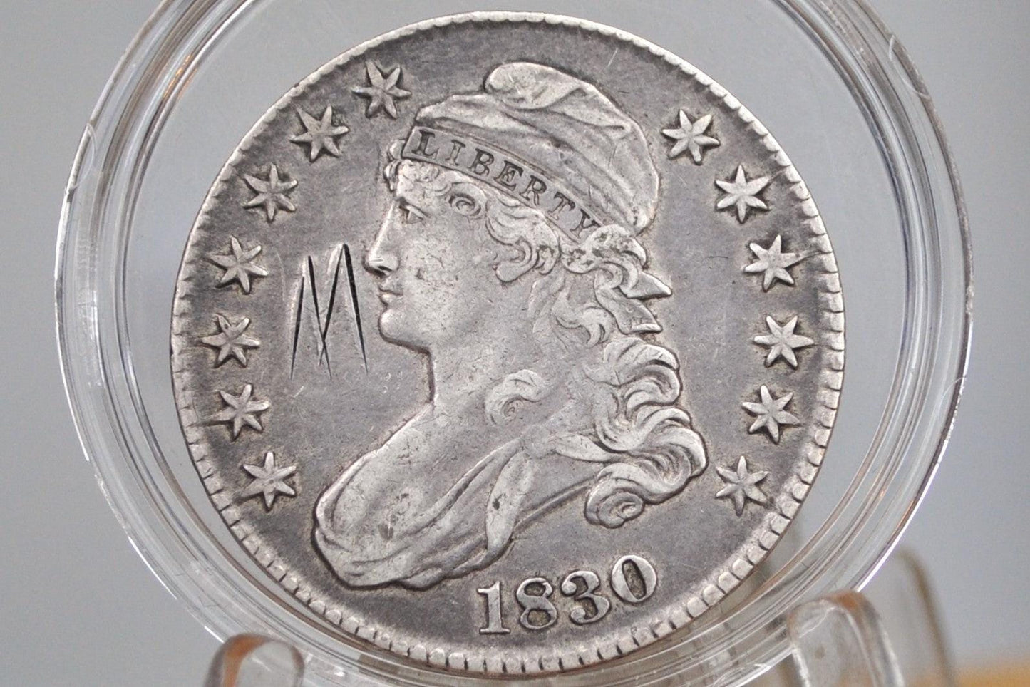 1830 Capped Bust Half Dollar - XF Details, Scratched; Historic Coin, 1830 Half Dollar US Half Dollar 1830, Rare Early Half, Early American C