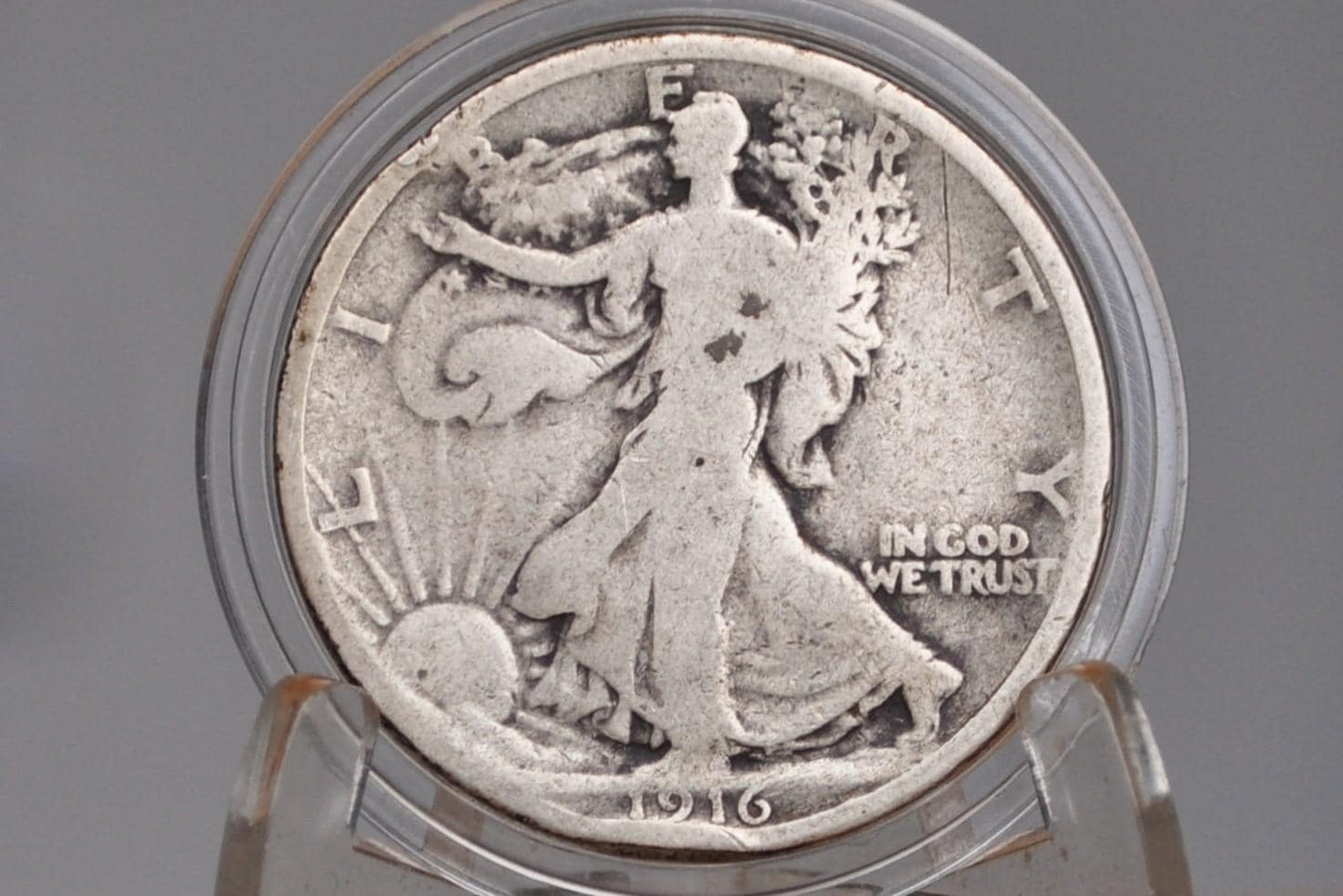 1916 Walking Liberty Silver Half Dollar - Choose by Grade - Key Date - Philadelphia Mint - 1916P WLH - Half Dollar 1916 Liberty Walking Half