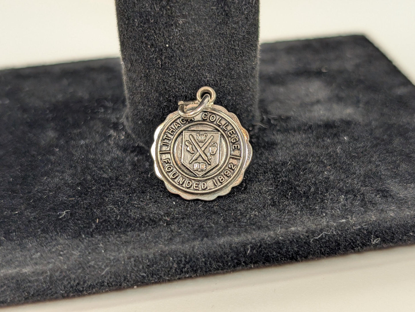 Sterling Silver Ithaca College Founding Pendant - Tested Sterling Silver - New York College Charm