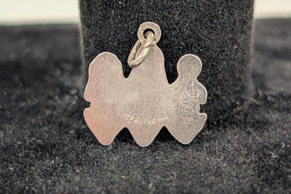 Sterling Silver "See No Evil" 3 Wise Monkeys Pendant - Tested Sterling Silver - "Monkey See Monkey Do"