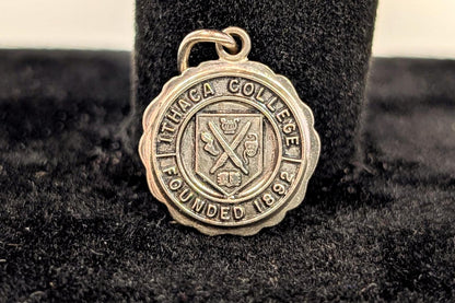 Sterling Silver Ithaca College Founding Pendant - Tested Sterling Silver - New York College Charm