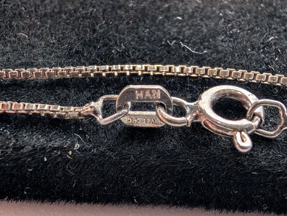 Sterling Silver Turquoise Cross Necklace - 18 Inches - Stamped and Tested Sterling Silver - Crucifix Pendant