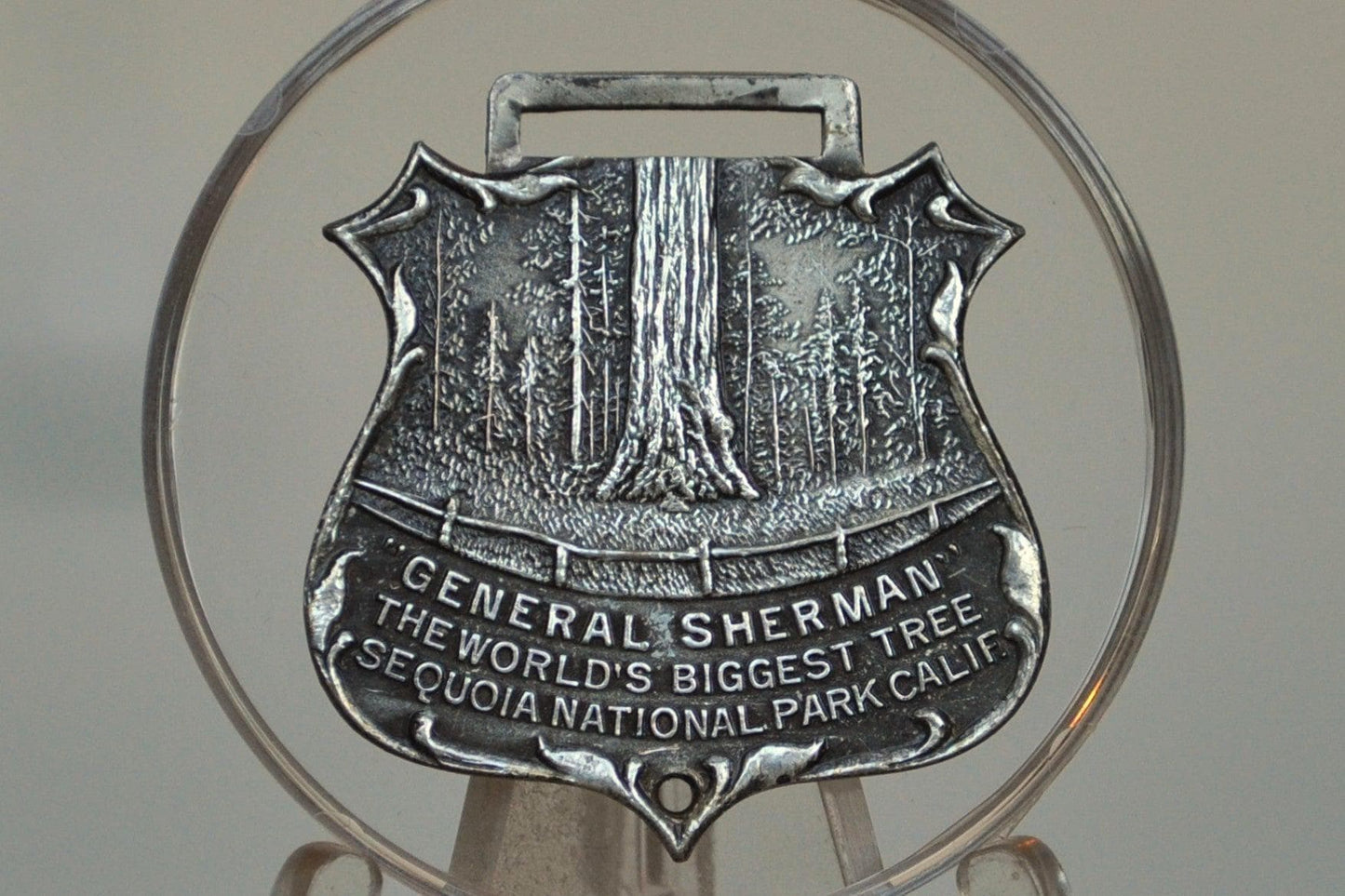 Antique Sterling Sequoia National Park Medallion - General Sherman, The World&#39;s Tallest Tree - Vintage and Rare National Park Medal