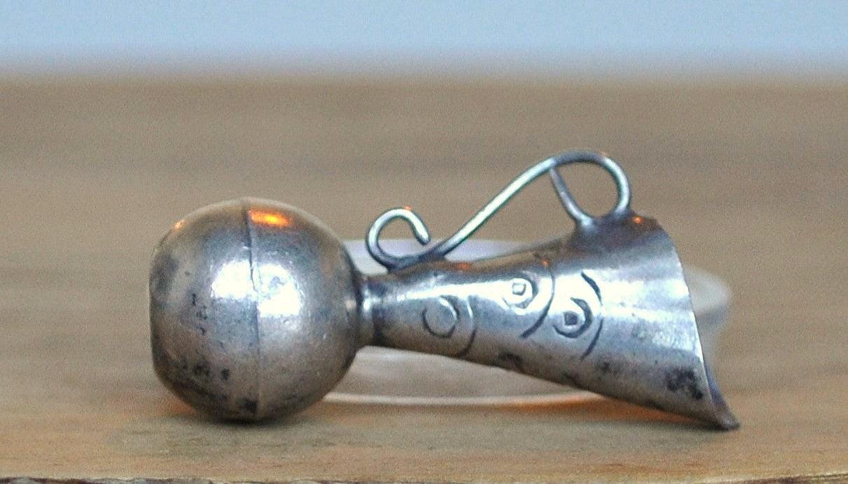 Sterling Silver Mexican Ewer Pitcher Vase Pendant - Tested Sterling Silver - Mexican Handcrafted Charm