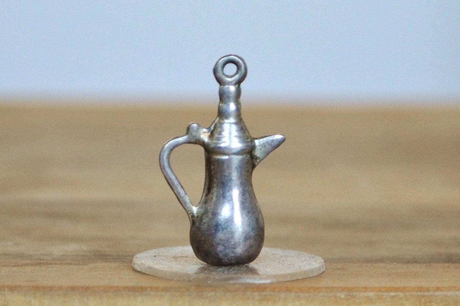 Sterling Silver Tea/Coffee Pot Charm - Tested Sterling Silver - Kitchen farmhouse Charm