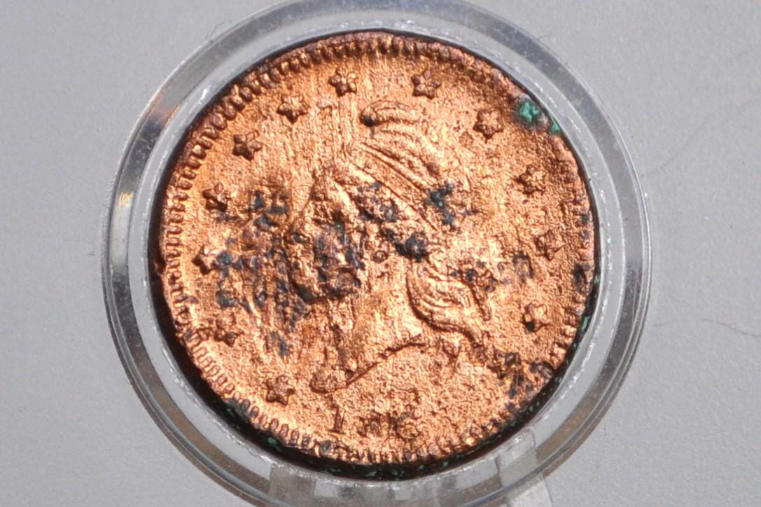 1863 Civil War Token - Army and Navy - Great Condition - Higher Grade - Civil War Tokens - The Federal Union It Must and Shall Be Preserved