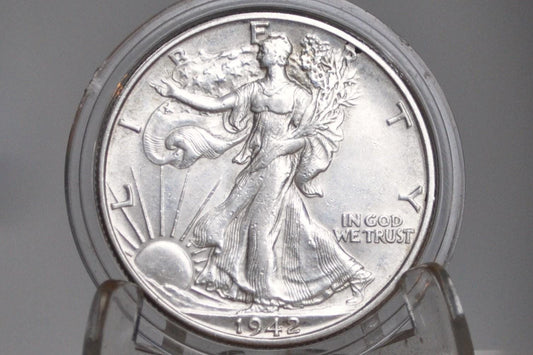 1942-D Walking Liberty Silver Half Dollar - Choose by Grade / Condition - Denver Mint - 1942D, 1942 D Half Dollar