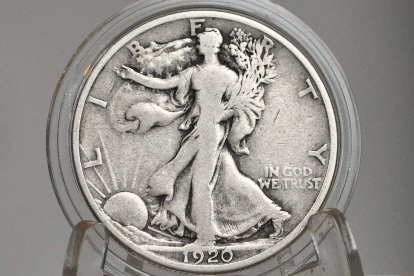 1920-S Walking Liberty Silver Half Dollar - VG (Very Good) Grade / Condition - San Francisco Mint - 1920 S Half Dollar / 1920 S WLH