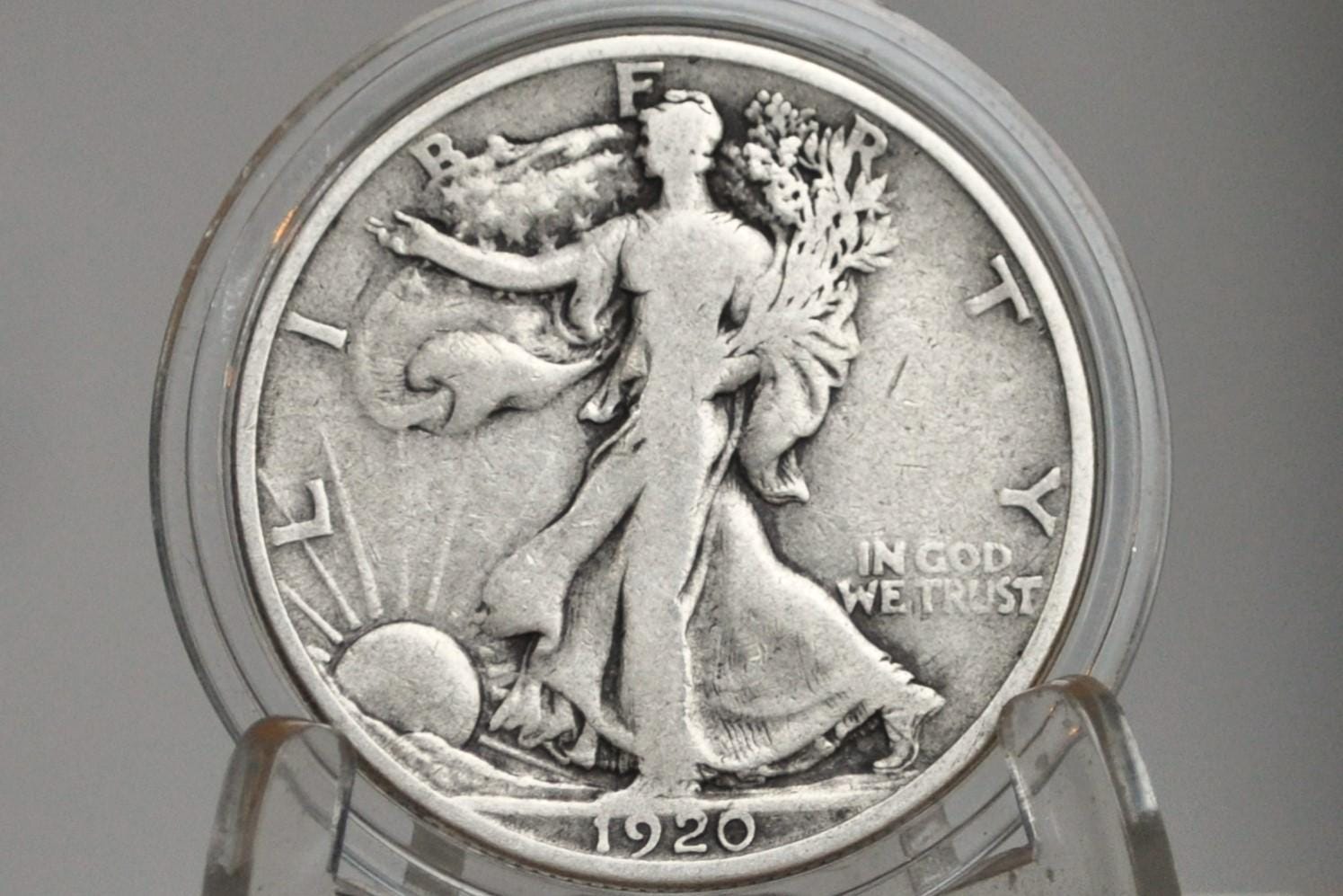 1920-S Walking Liberty Silver Half Dollar - Choose by Grade / Condition - San Francisco Mint - 1920 S Half Dollar / 1920 S WLH