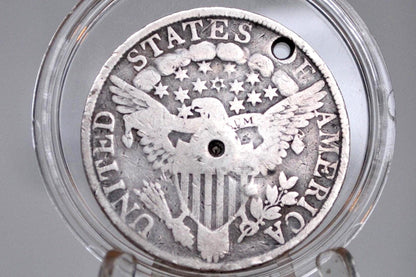 1805 Draped Bust Half Dollar - VG+ Details, Holed / Damage - 1805 Half Dollar US Half Dollar 1805 Early American Coin, Scarce, Authentic