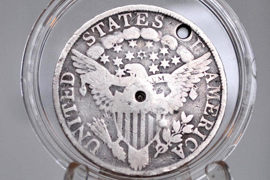 1805 Draped Bust Half Dollar - VG+ Details, Holed / Damage - 1805 Half Dollar US Half Dollar 1805 Early American Coin, Scarce, Authentic