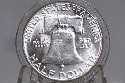 1952 Franklin Silver Half Dollar, P,D,S Mints - Choose by Mint & Grade! - 1952-S Franklin Half Dollar 1952 D Franklin Half 1952 S