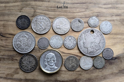 Lot of World Silver Coins - Multiple Lots Available, Check it out! - Cool / Unique Silver Coin Lot - Old Silver Coins - Large Coin Lot!