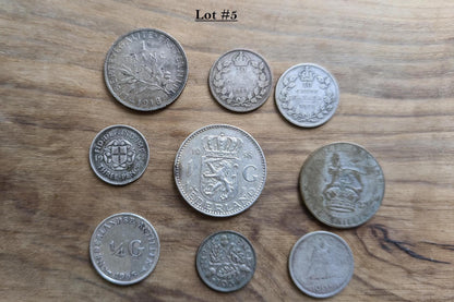 Lot of World Silver Coins - Multiple Lots Available, Check it out! - Cool / Unique Silver Coin Lot - Old Silver Coins - Large Coin Lot!