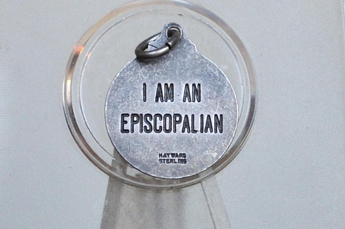 Sterling Silver "I Am An Episcopalian" Charm - Stamped and Tested Sterling Silver - Religious Jewelry