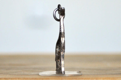 Sterling Silver Giraffe Charm - Stamped and Tested Sterling Silver - Rare 925 Giraffe Pendant