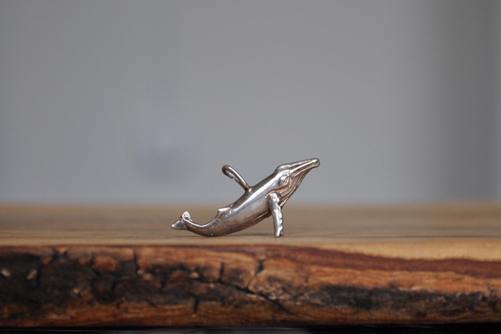 Sterling Silver Humpback Whale Charm - Stamped and Tested Sterling Silver - Rare 925 Humpback Charm