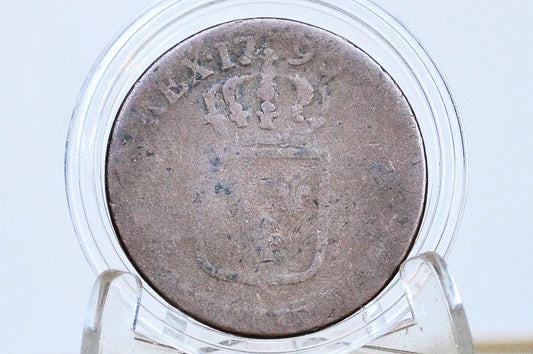 1790 1 Sol France - Great Condition - Louis XVI Coin - Old French Coin - 1790 French Copper Coin Livre Tournois -