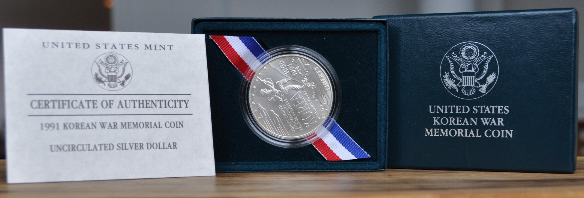 US Mint Korean War Coin 1991 - Christopher Columbus Mint Proof Set - Denver Mint - Korean 1953-1991