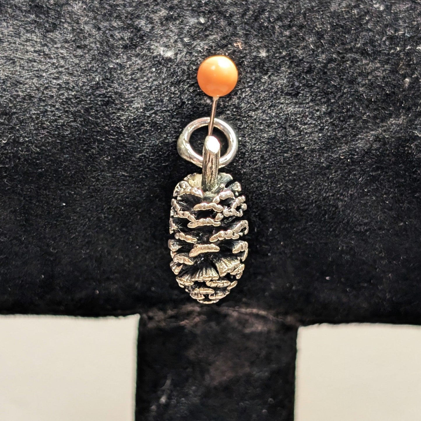 Vintage Sterling Silver Pinecone Charm 4.6 Grams of 925 Silver