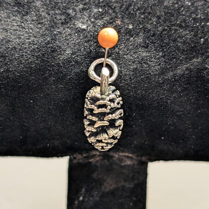 Vintage Sterling Silver Pinecone Charm 4.6 Grams of 925 Silver