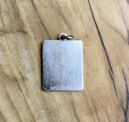 Vintage Wells Sterling Poor Report Card Charm - Stamped and Tested Sterling Silver - Vintage Report Card Charm