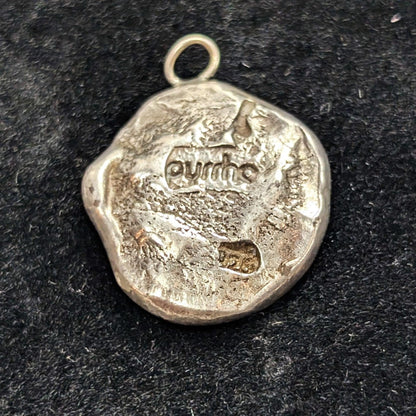 Sterling Irish SWALK 1800's Wax Seal Truth Love Charm Pendant 4 Grams 925 Silver