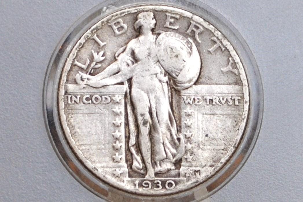 1930 Standing Liberty Silver Quarter - Choose by Grade - Philadelphia Mint - 1930 P Liberty Standing Quarter - 1930 Quarter Silver