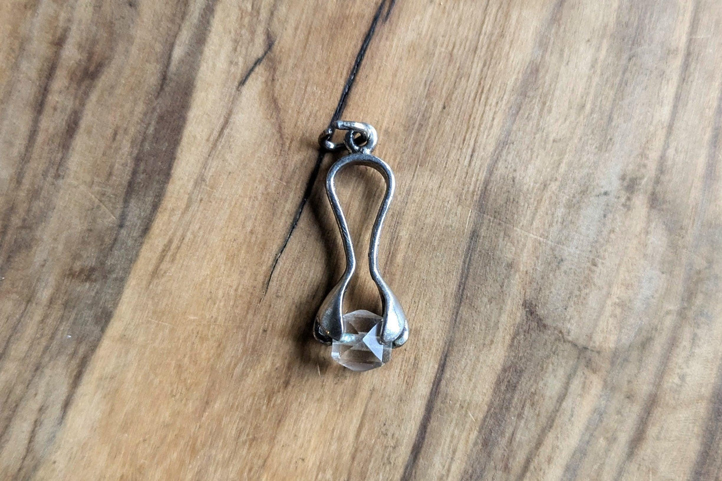 Sterling Silver Sugar/Ice Tong Charm - Tested Sterling Silver - Crystal Ice Cube