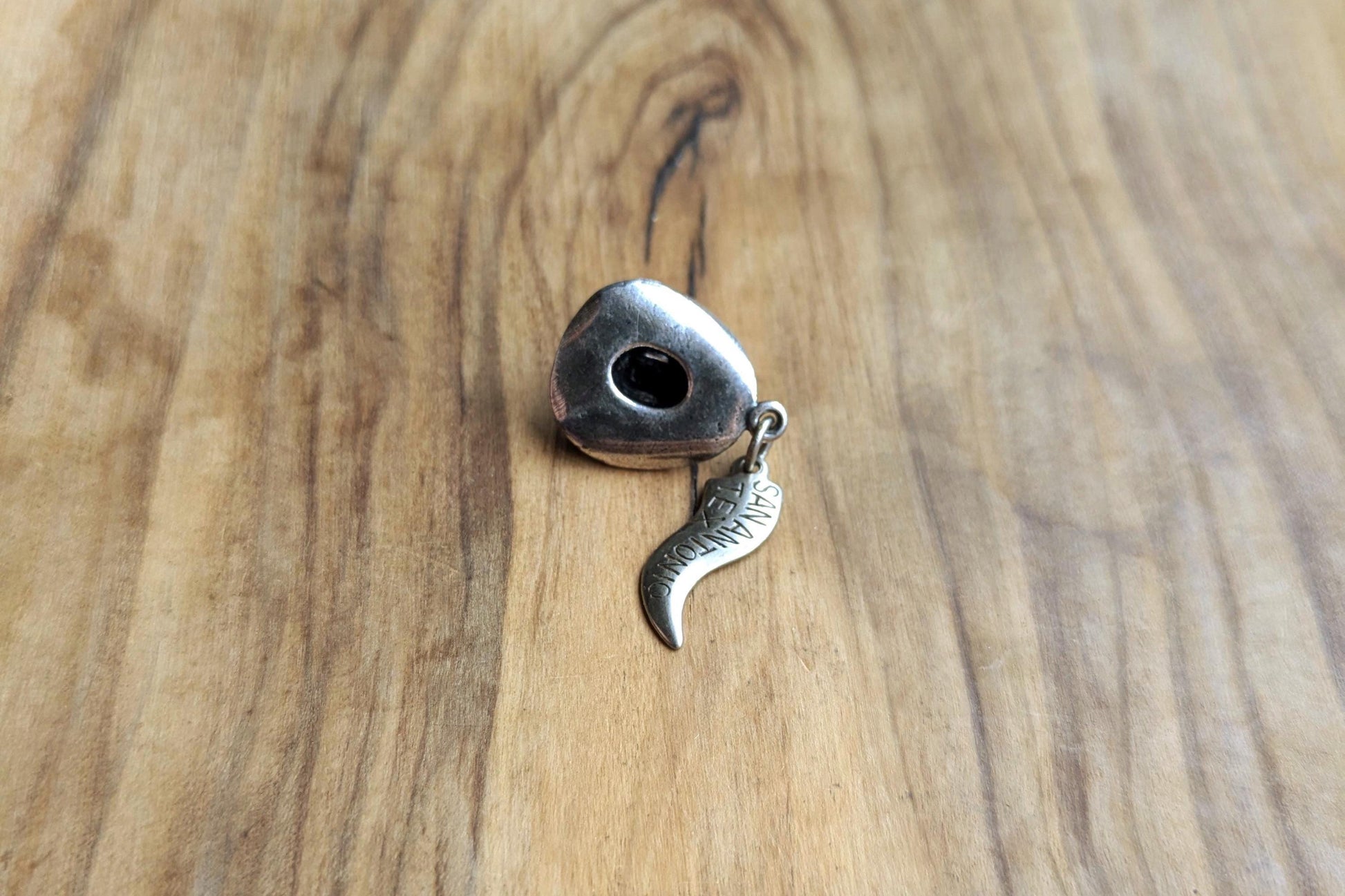 Sterling Silver San Antonio Texas Cowboy Hat Charm - Stamped and Tested Sterling Silver - Gus Style Cowboy Hat