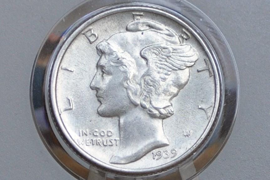 1939 Mercury Silver Dimes P,D,S - Choose by Mint & Grade - 1939D Mercury Head / 1939 S Liberty Head Dime - Winged Liberty Head 1939P