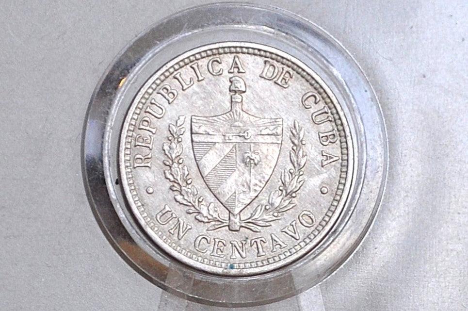 Rarer Silver 1916 Cuba Diez Centavos - About Uncirculated Condition - First Republic of Cuba - Cuban Coins - (Copy)