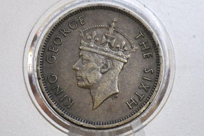 1965 Hong Kong Ten Cents - UNC Grade / Condition - Queen Elizabeth II - 10 Centimes Hong Kong -