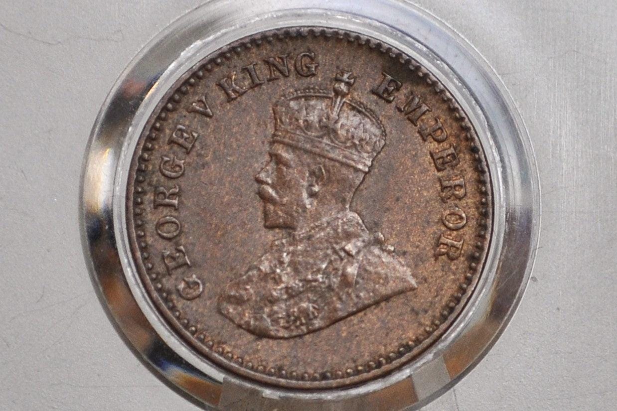 India 1/12 Anna 1936 - AU Condition - 1936 India One Twelfth Anna - British India One Quarter Anna, High Grade, Great Coin