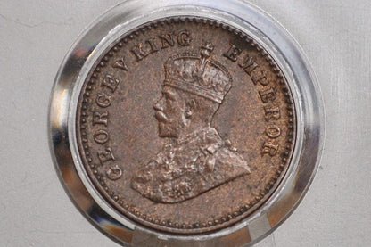 India 1/12 Anna 1936 - AU Condition - 1936 India One Twelfth Anna - British India One Quarter Anna, High Grade, Great Coin