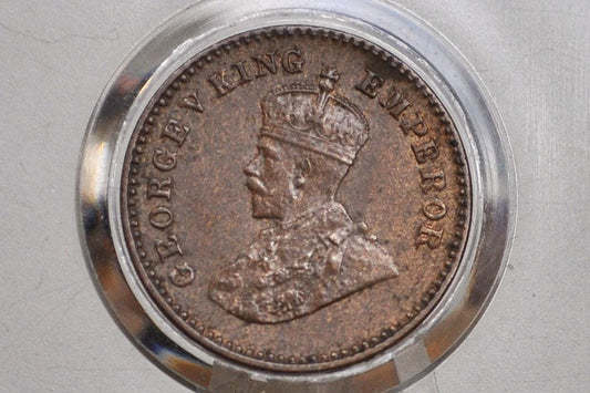 India 1/12 Anna 1936 - AU Condition - 1936 India One Twelfth Anna - British India One Quarter Anna, High Grade, Great Coin