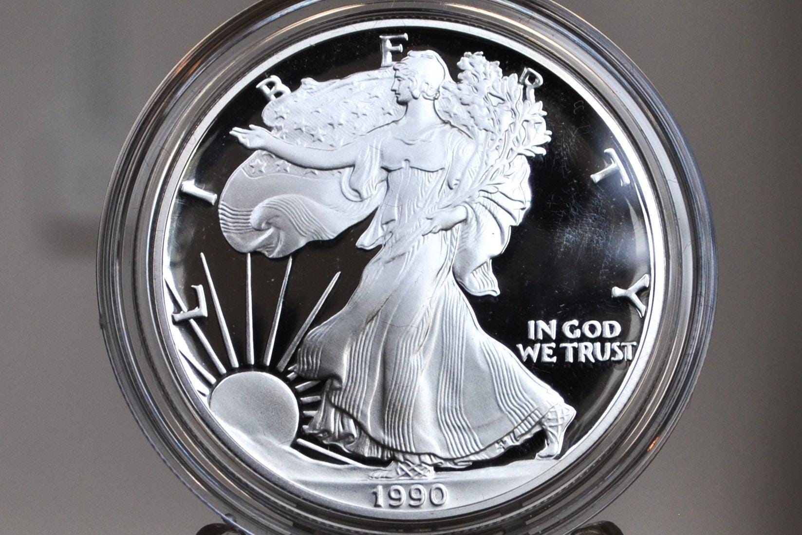 Proof Silver Eagles 1 oz. Bullion - Choose by Date - One Ounce Fine Silver - 1986-2000's Silver Walking Liberty One Ounce Silver Proofs