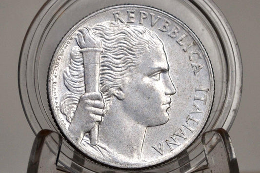 1940s/50s Italian Lira Coins - Luigi Einaudi - Italy 2 Lire, 5 Lire, 10 Lire - Republic of Italy - Great Condition -