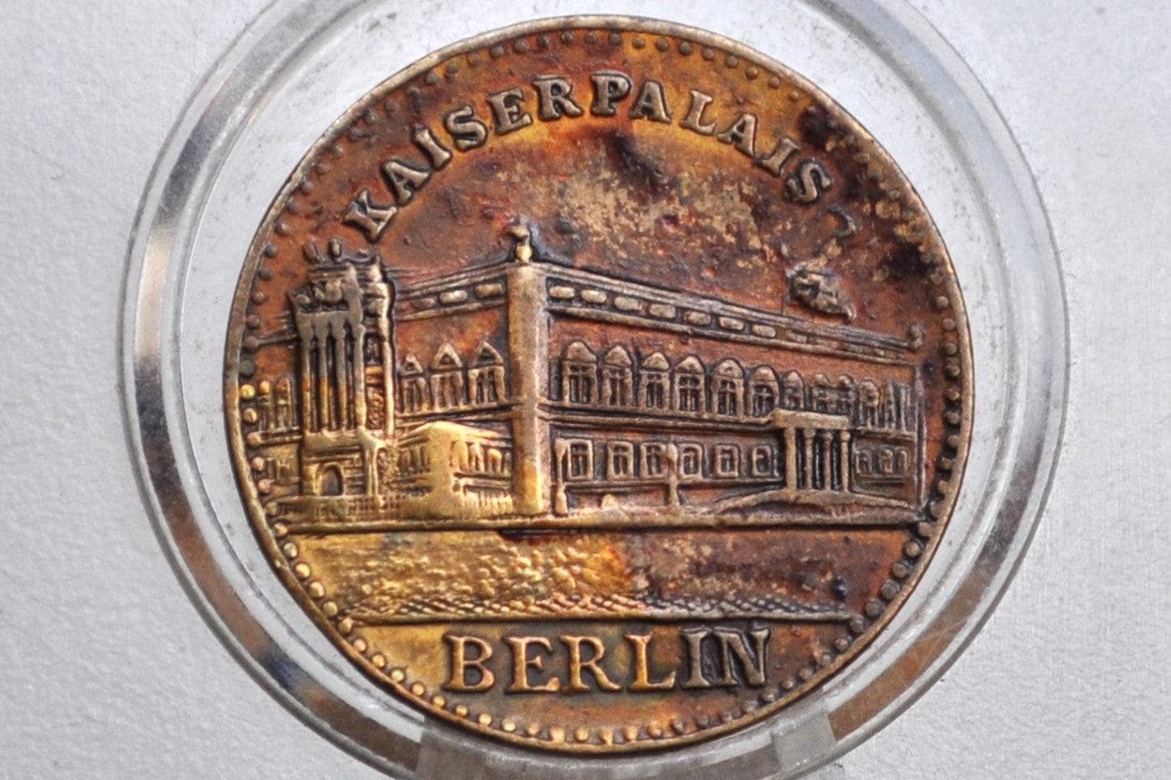 German Kaiserpalais Berlin Wilhelm II - German Kaiser Wilhelm II Token - Prussia Token - Old German Exonumia -