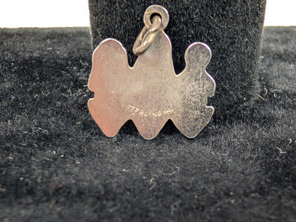 Sterling Silver "See No Evil" 3 Wise Monkeys Pendant - Tested Sterling Silver - "Monkey See Monkey Do"