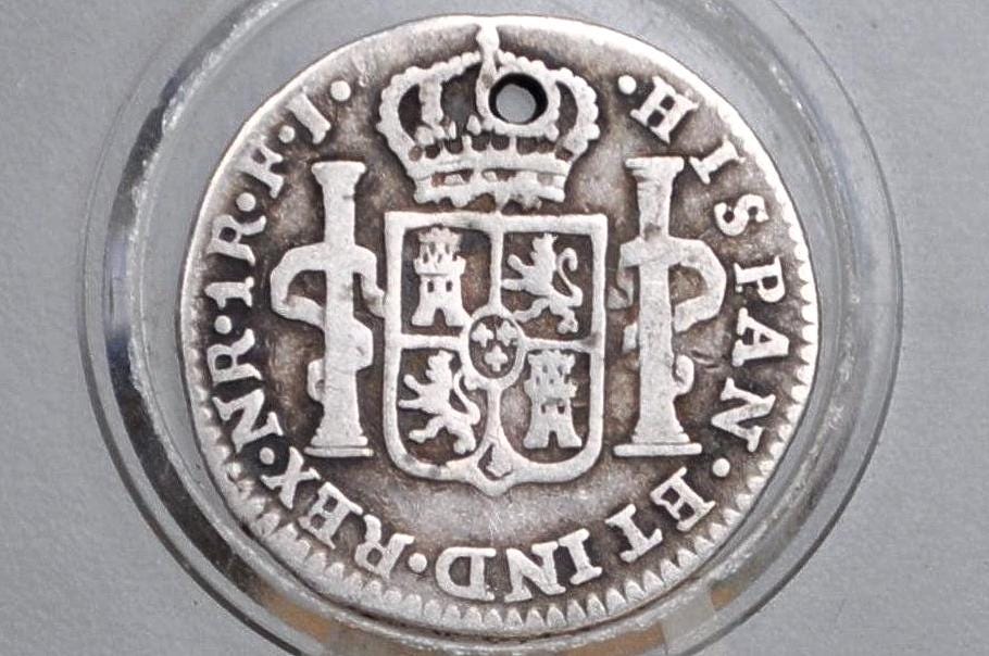 RARE 1817 Silver Chile 1/2 Real - Great Condition - Rare Silver Coin - Old Peso Coin - Ferdinand VII, Spanish Chile -