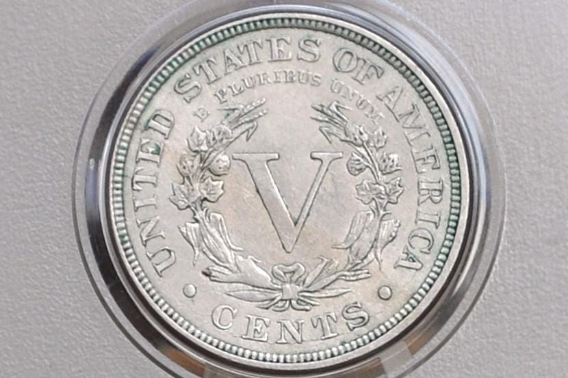 1887 Liberty Head Nickel - Choose by Grade - Semi-Key Date - 1887 V Nickel - Philadelphia Mint - 1887 Nickel - V Nickel Key Date