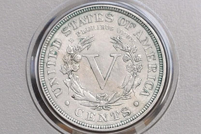 1887 Liberty Head Nickel - Choose by Grade - Semi-Key Date - 1887 V Nickel - Philadelphia Mint - 1887 Nickel - V Nickel Key Date
