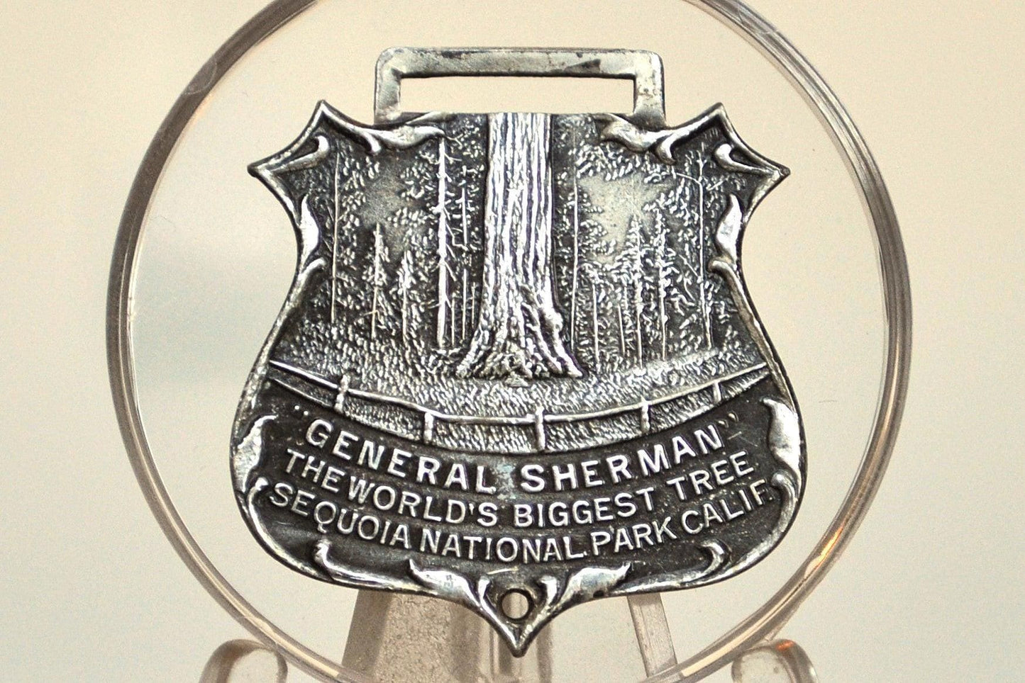Antique Sterling Sequoia National Park Medallion - General Sherman, The World&#39;s Tallest Tree - Vintage and Rare National Park Medal